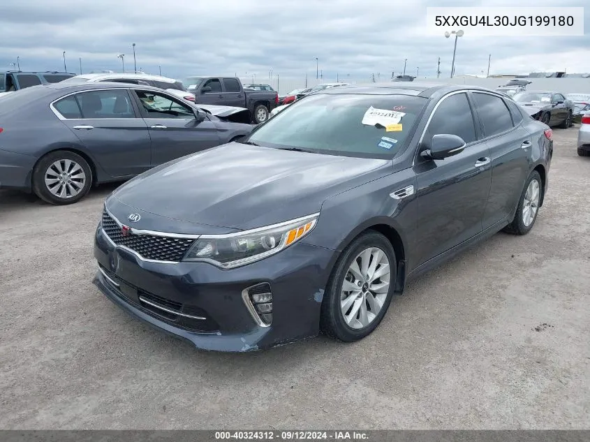 5XXGU4L30JG199180 2018 Kia Optima Ex