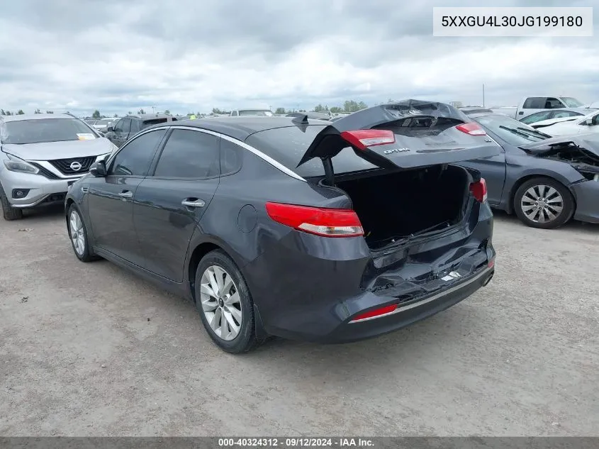 5XXGU4L30JG199180 2018 Kia Optima Ex