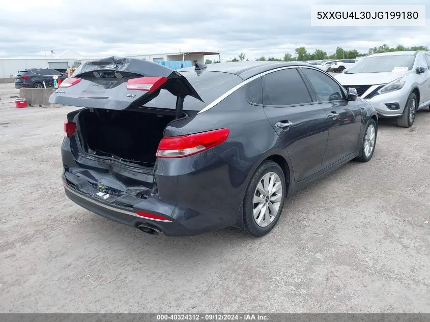 5XXGU4L30JG199180 2018 Kia Optima Ex