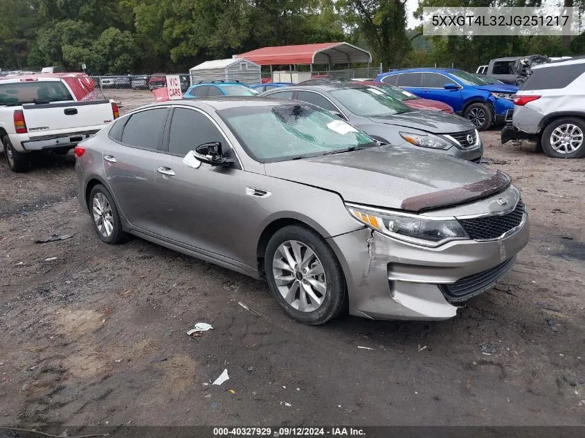 5XXGT4L32JG251217 2018 Kia Optima Lx