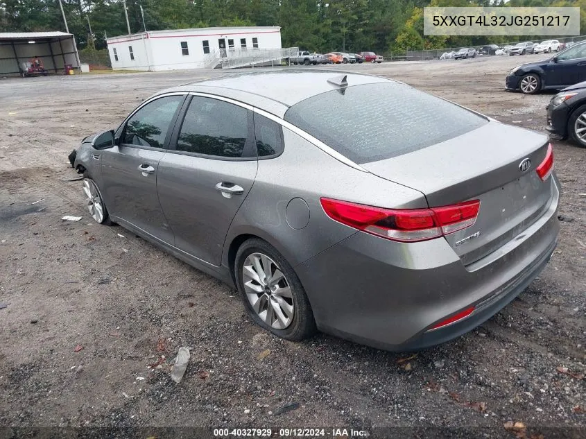 5XXGT4L32JG251217 2018 Kia Optima Lx