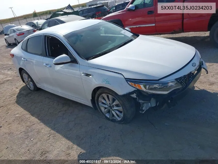 5XXGT4L35JG234203 2018 Kia Optima S