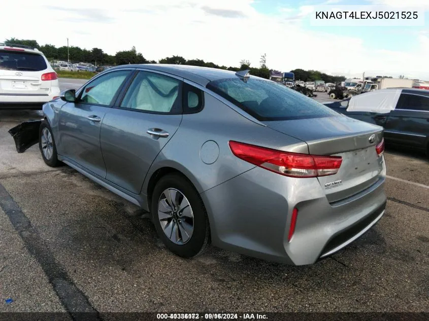 2018 Kia Optima Hybrid Premium VIN: KNAGT4LEXJ5021525 Lot: 40336172