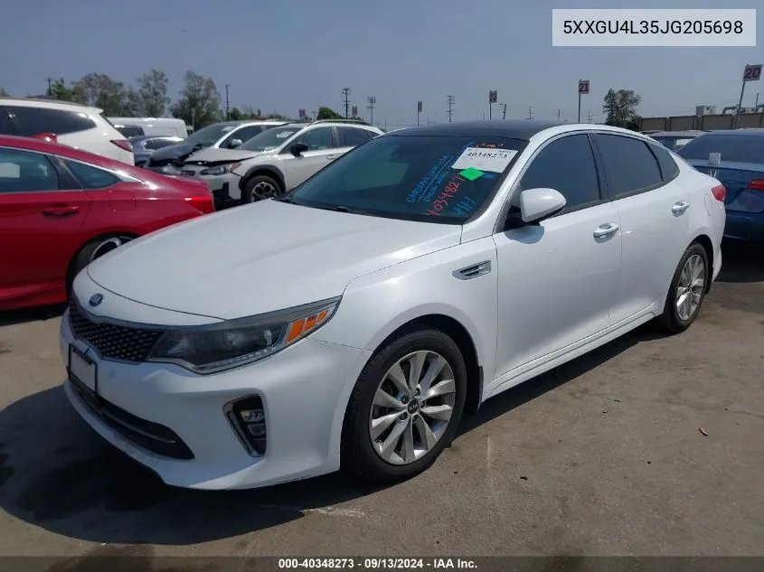 5XXGU4L35JG205698 2018 Kia Optima Ex