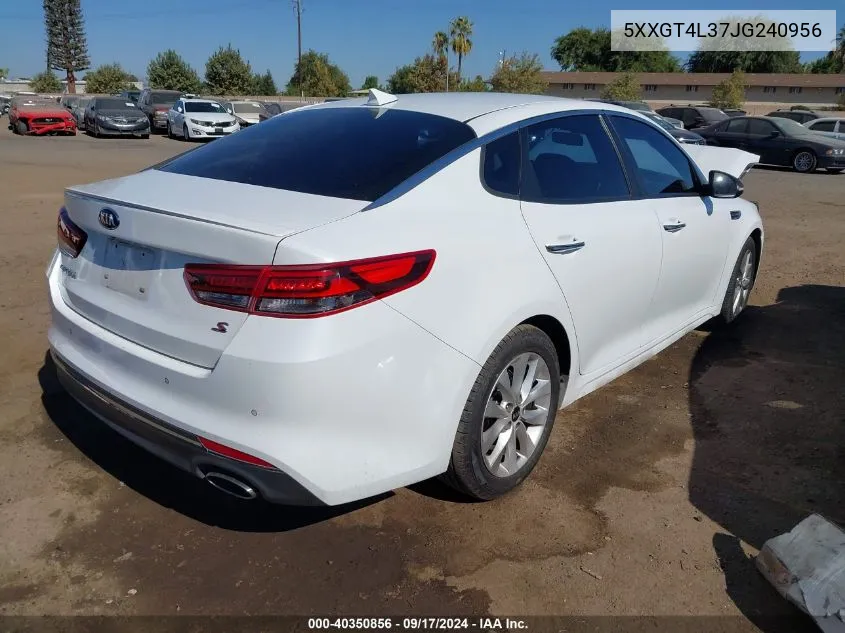 5XXGT4L37JG240956 2018 Kia Optima S