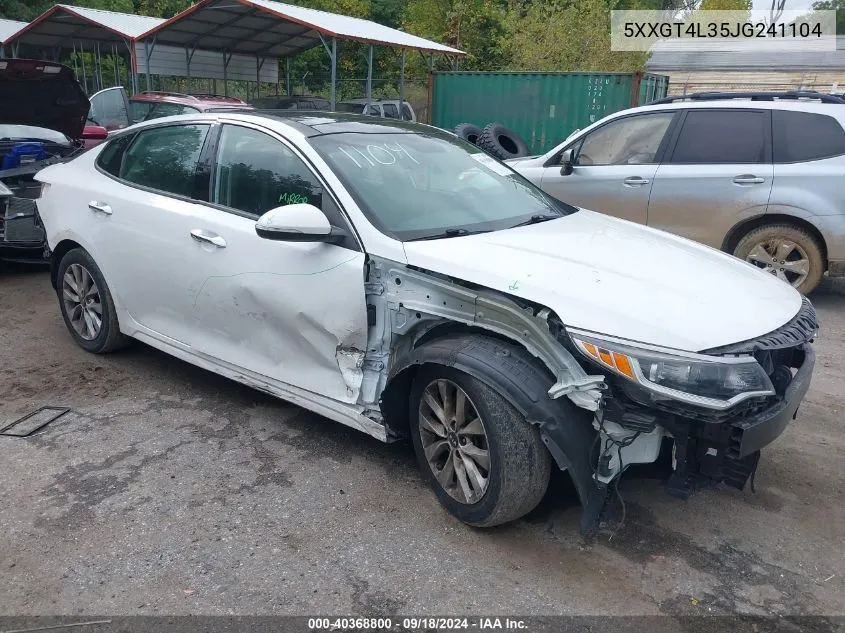 5XXGT4L35JG241104 2018 Kia Optima S