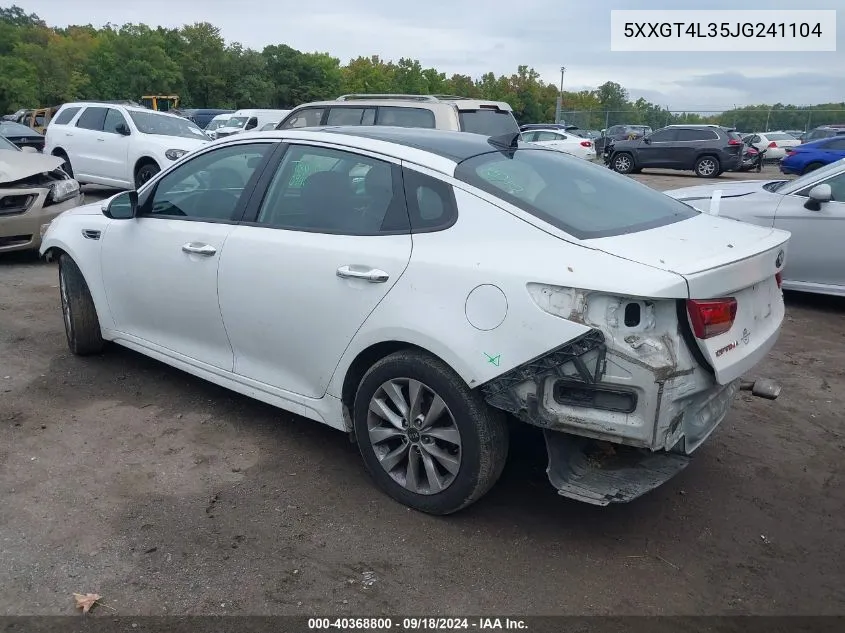 5XXGT4L35JG241104 2018 Kia Optima S