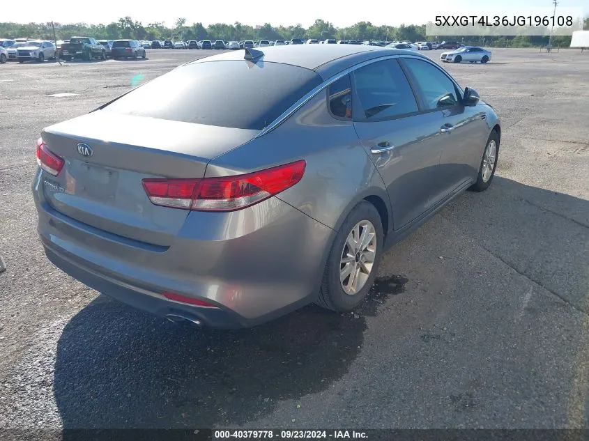 5XXGT4L36JG196108 2018 Kia Optima Lx/S