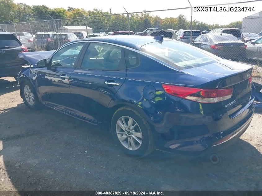 5XXGT4L36JG234744 2018 Kia Optima Lx