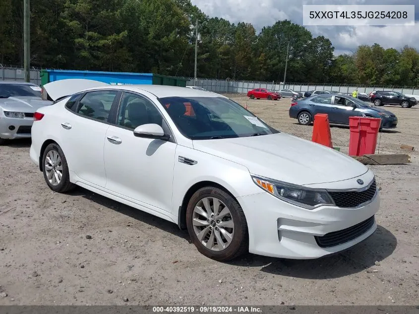 5XXGT4L35JG254208 2018 Kia Optima Lx