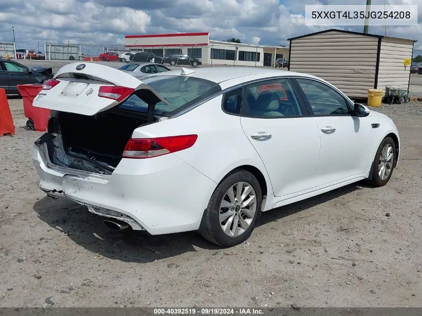 2018 Kia Optima Lx VIN: 5XXGT4L35JG254208 Lot: 40392519