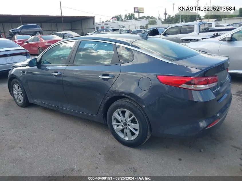 KNAGT4L32J5213584 2018 Kia Optima Lx