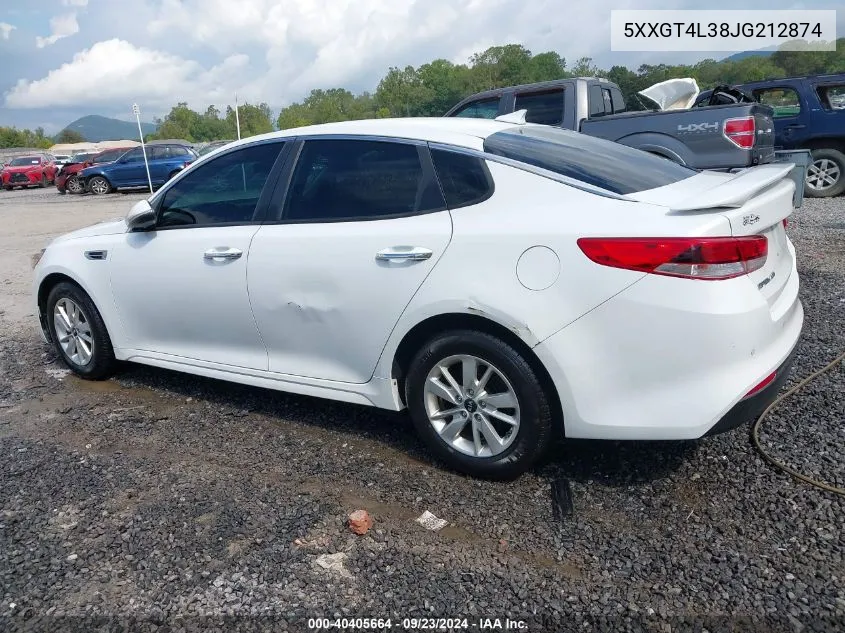 5XXGT4L38JG212874 2018 Kia Optima Lx