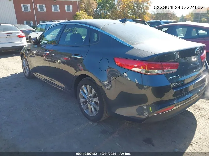 5XXGU4L34JG224002 2018 Kia Optima Ex