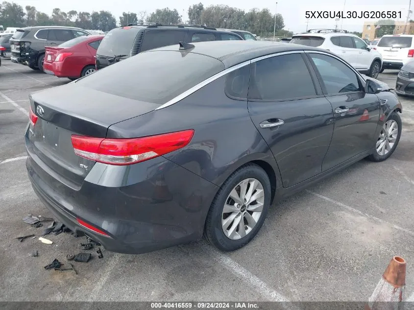 5XXGU4L30JG206581 2018 Kia Optima Ex