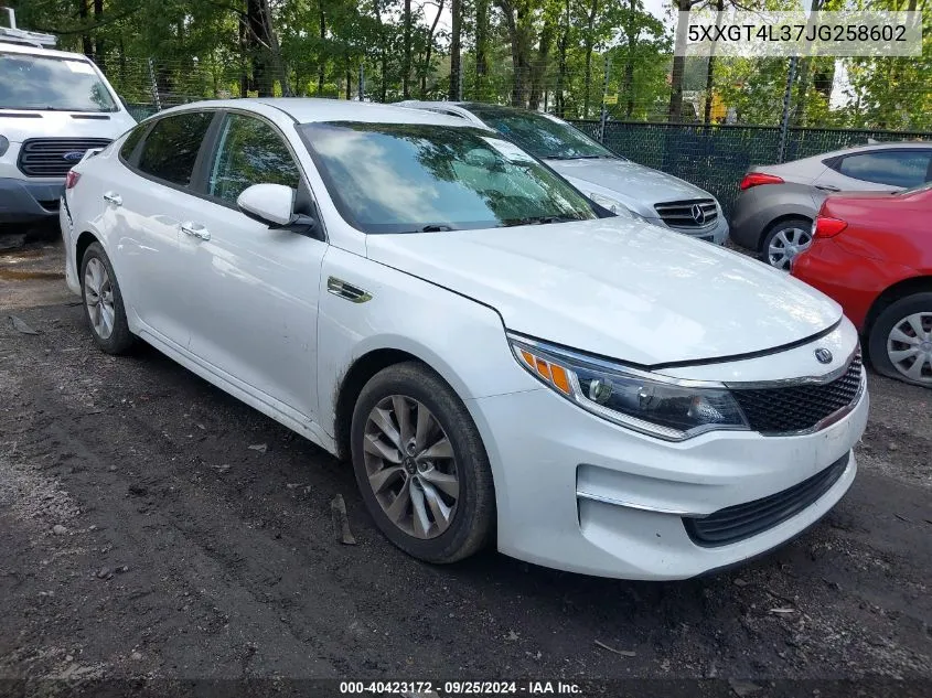 2018 Kia Optima Lx VIN: 5XXGT4L37JG258602 Lot: 40423172