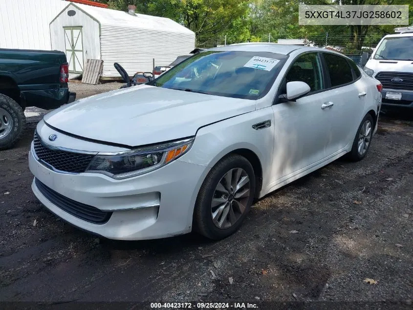 5XXGT4L37JG258602 2018 Kia Optima Lx