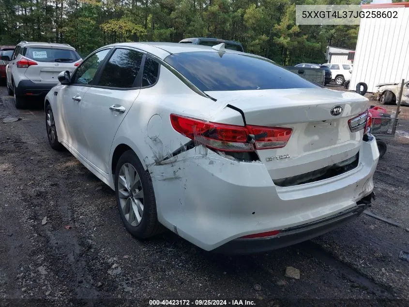 5XXGT4L37JG258602 2018 Kia Optima Lx