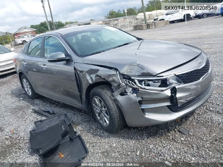 5XXGT4L38JG208548 2018 Kia Optima Lx