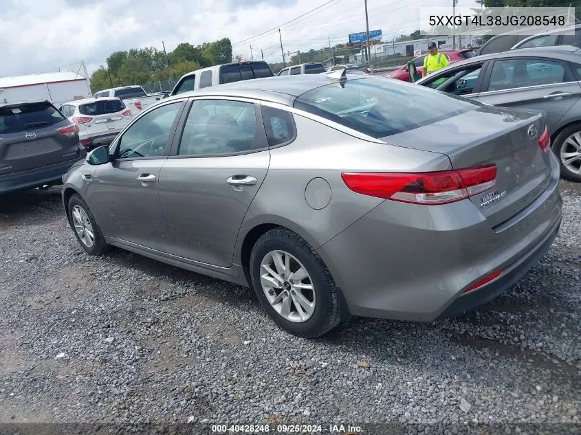 2018 Kia Optima Lx VIN: 5XXGT4L38JG208548 Lot: 40428248