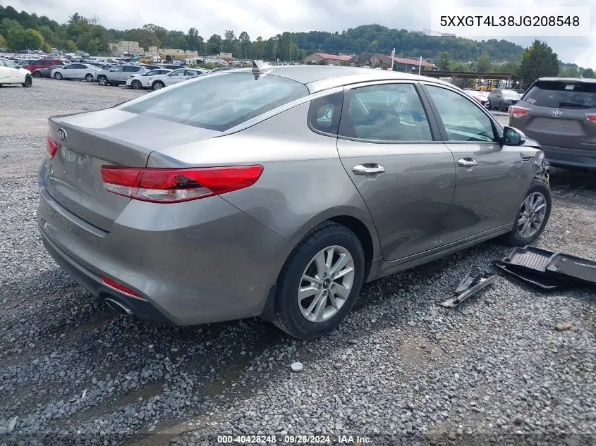 5XXGT4L38JG208548 2018 Kia Optima Lx