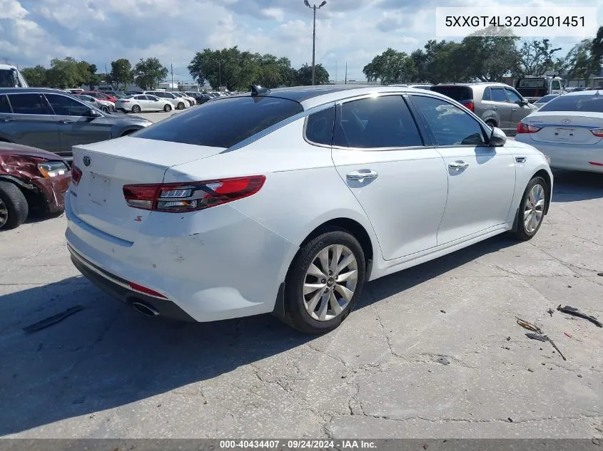 5XXGT4L32JG201451 2018 Kia Optima S