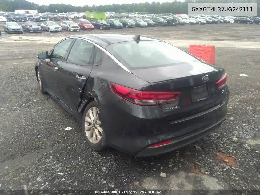 5XXGT4L37JG242111 2018 Kia Optima S