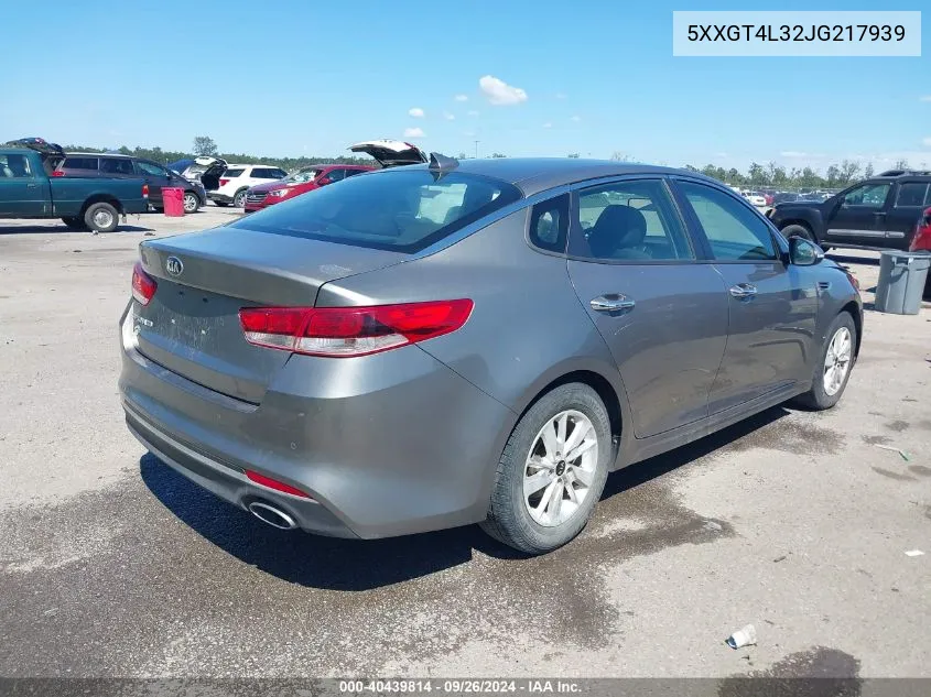 2018 Kia Optima Lx VIN: 5XXGT4L32JG217939 Lot: 40439814