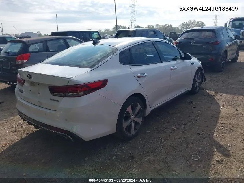 5XXGW4L24JG188409 2018 Kia Optima Sx