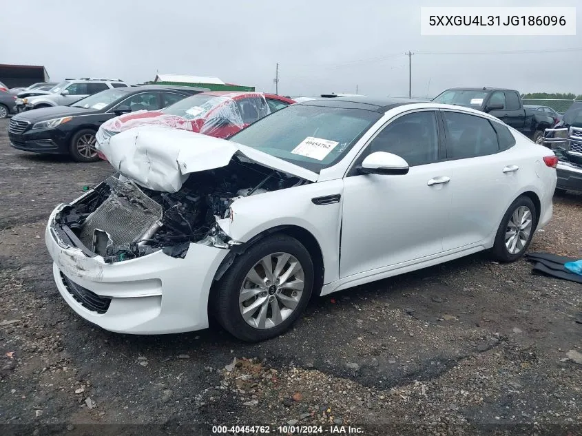 5XXGU4L31JG186096 2018 Kia Optima Ex