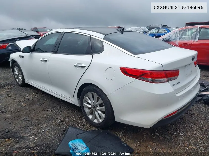 5XXGU4L31JG186096 2018 Kia Optima Ex