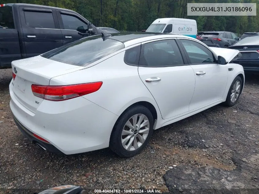 5XXGU4L31JG186096 2018 Kia Optima Ex