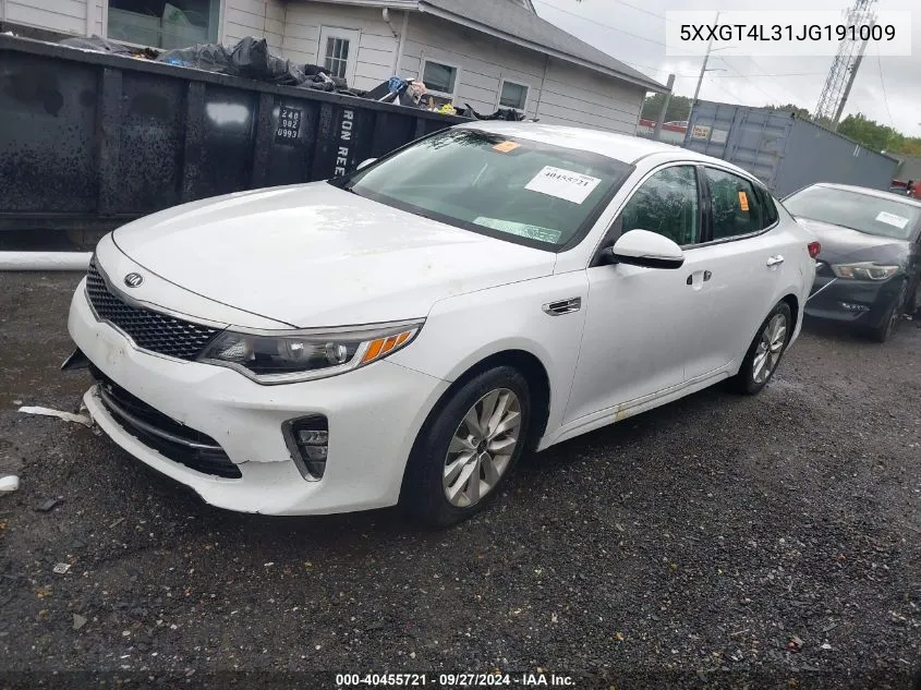 2018 Kia Optima S VIN: 5XXGT4L31JG191009 Lot: 40455721