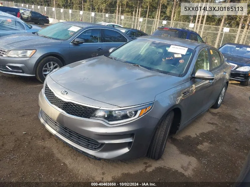 5XXGT4L3XJG185113 2018 Kia Optima Lx