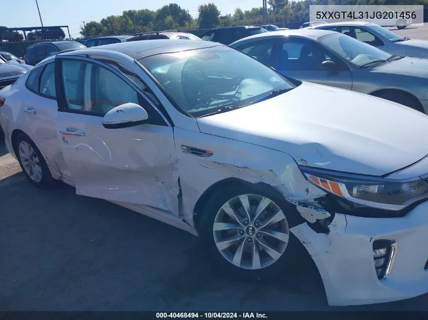 2018 Kia Optima S VIN: 5XXGT4L31JG201456 Lot: 40468494