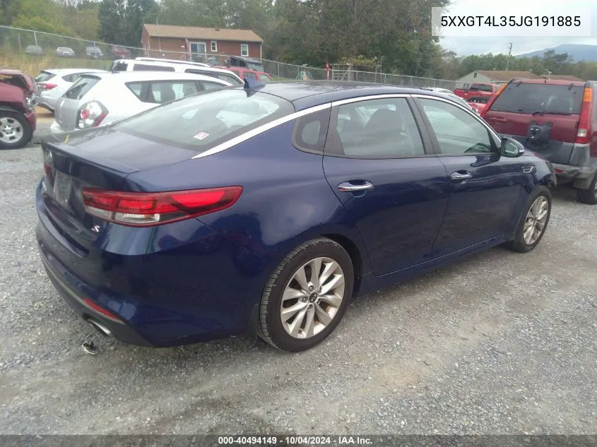 5XXGT4L35JG191885 2018 Kia Optima S