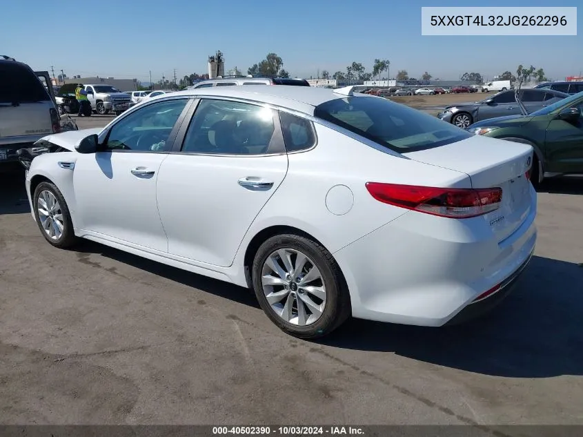 2018 Kia Optima Lx VIN: 5XXGT4L32JG262296 Lot: 40502390