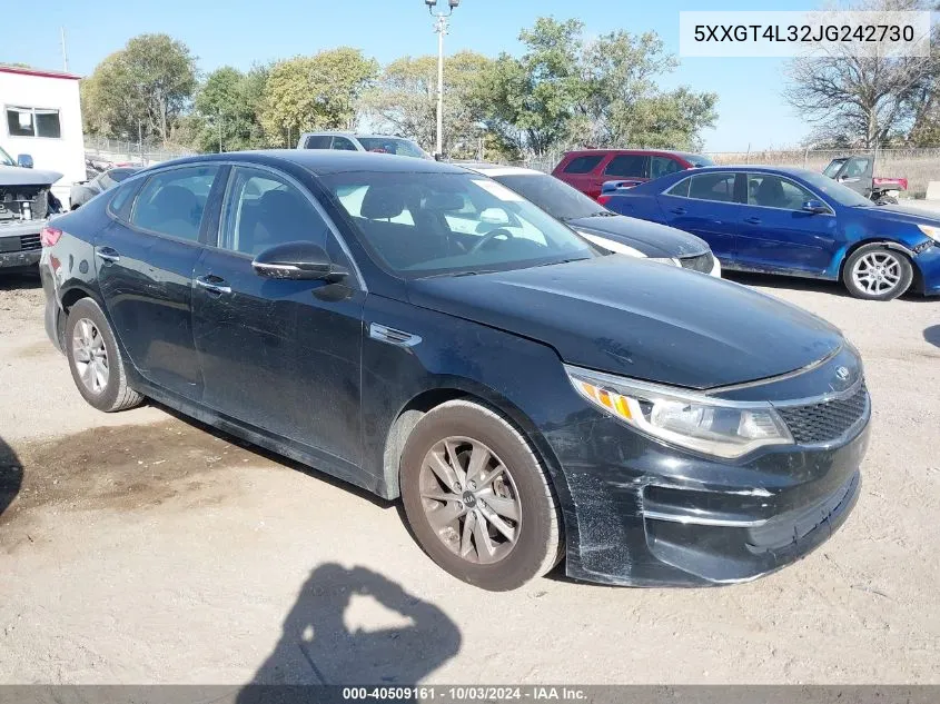 5XXGT4L32JG242730 2018 Kia Optima Lx