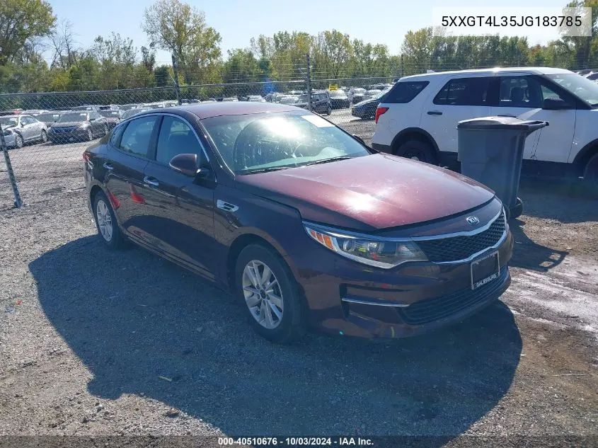 5XXGT4L35JG183785 2018 Kia Optima Lx