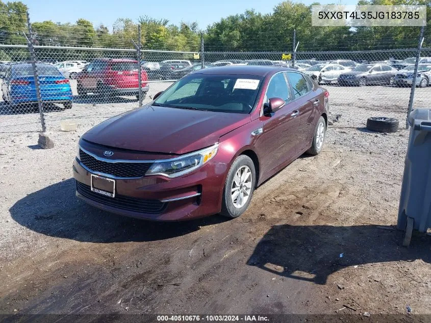 5XXGT4L35JG183785 2018 Kia Optima Lx