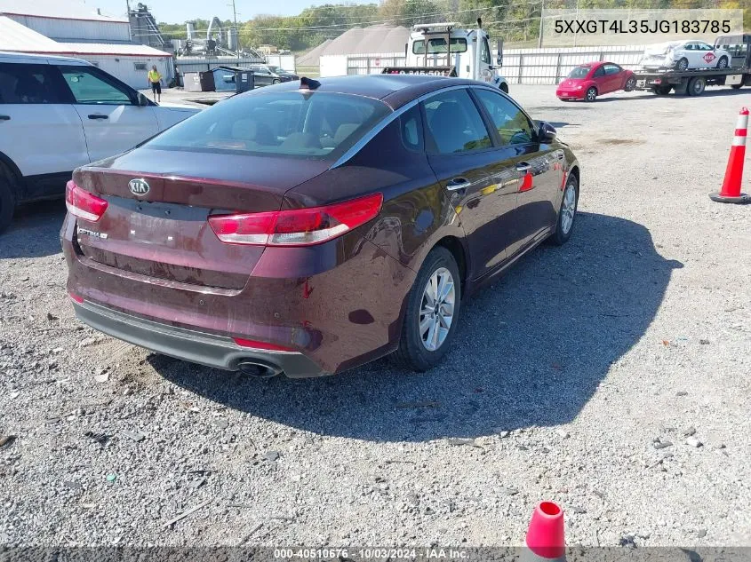 5XXGT4L35JG183785 2018 Kia Optima Lx