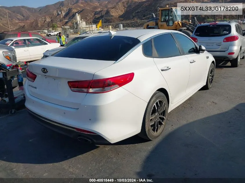 2018 Kia Optima Lx VIN: 5XXGT4L33JG178200 Lot: 40518449