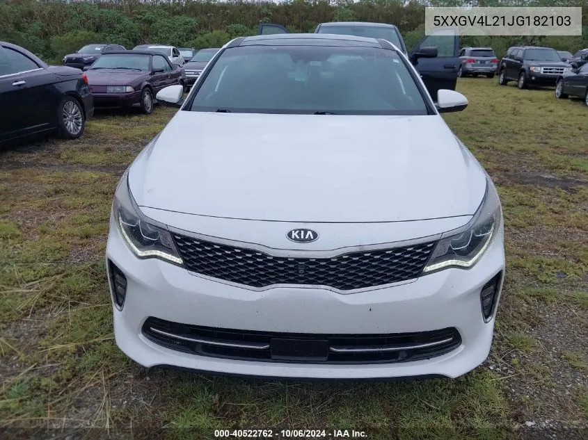 2018 Kia Optima Sxl VIN: 5XXGV4L21JG182103 Lot: 40522762