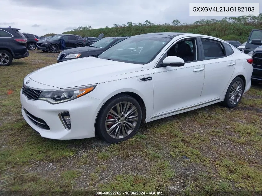 2018 Kia Optima Sxl VIN: 5XXGV4L21JG182103 Lot: 40522762