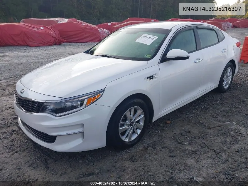 2018 Kia Optima Lx VIN: KNAGT4L32J5216307 Lot: 40524702