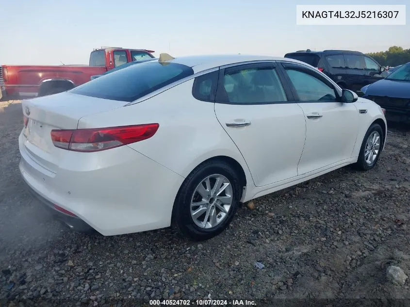 2018 Kia Optima Lx VIN: KNAGT4L32J5216307 Lot: 40524702