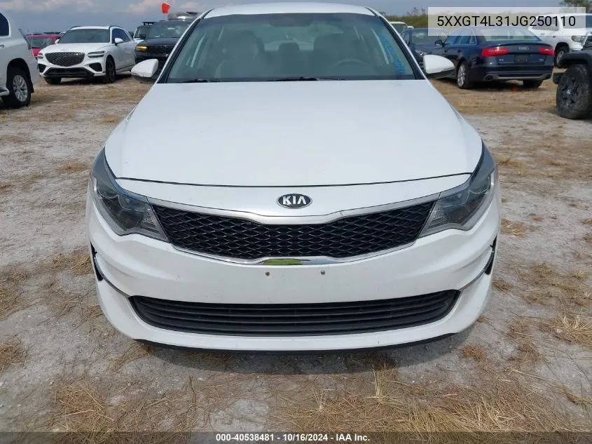 5XXGT4L31JG250110 2018 Kia Optima Lx