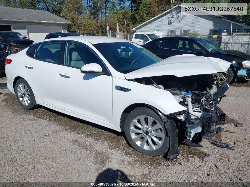 5XXGT4L31JG267540 2018 Kia Optima Lx