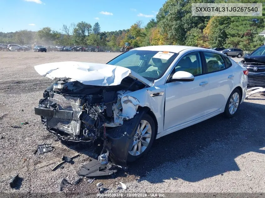 5XXGT4L31JG267540 2018 Kia Optima Lx