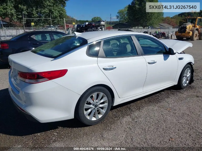 5XXGT4L31JG267540 2018 Kia Optima Lx